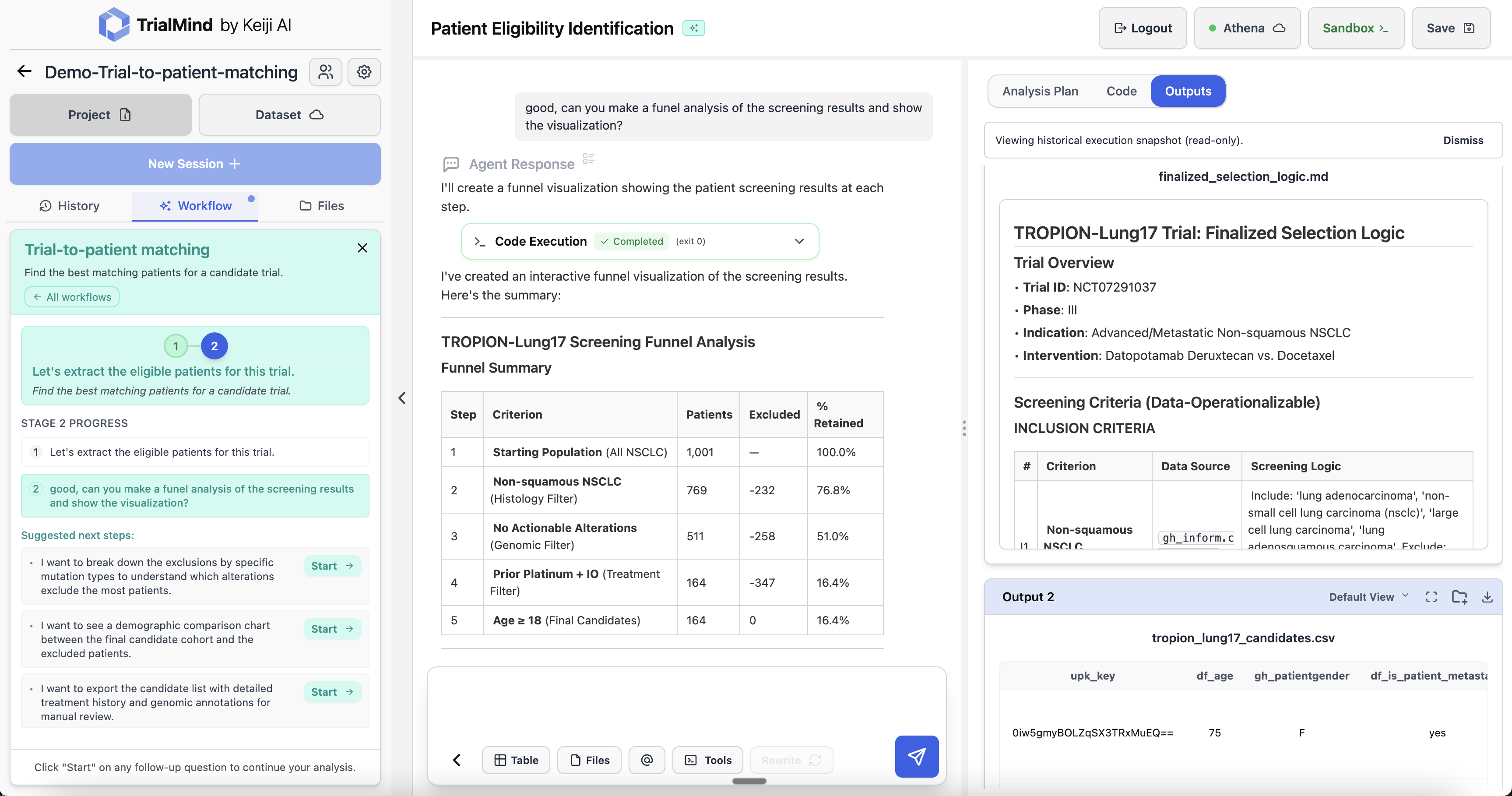 Screening Funnel Analysis